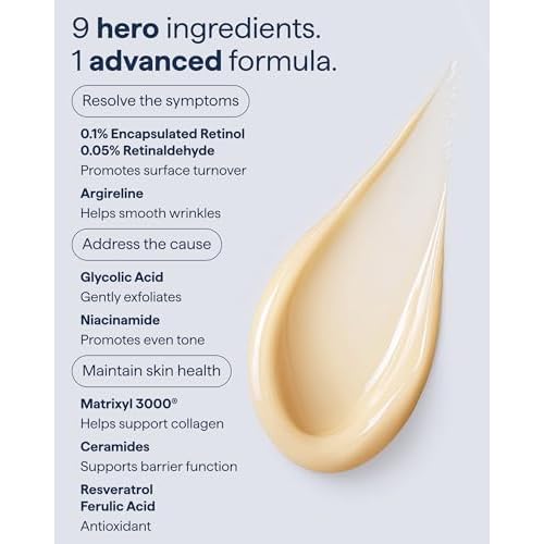 Remedy for Healthy Aging - Retinal, Resveratrol, Glycolic Acid, Argireline, Ferulic Acid, Matrixyl 3000 - Anti-Aging Treatment for Wrinkles, Uneven Texture & Tone - By Dermatologist Dr. Shah