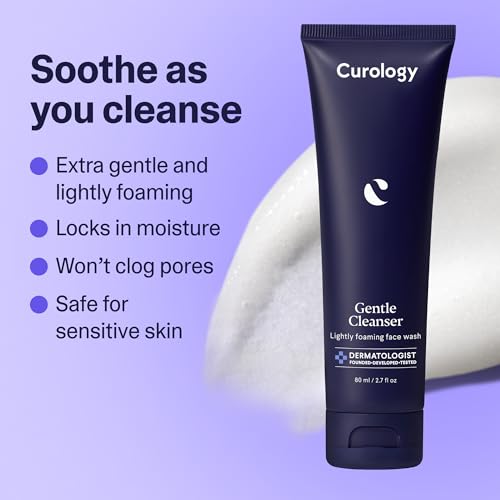 Curology Everyday Skincare Bundle, Gentle Facial Cleanser, Acne Body Wash (2% Salicylic Acid), and Daily Gel Face Moisturizer with Hyaluronic Acid