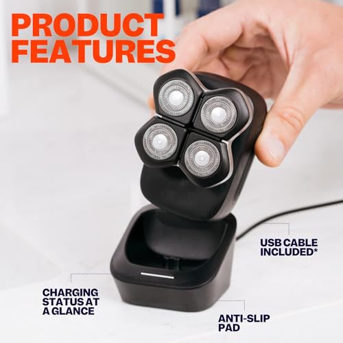 Freebird FlexSeries Pro Charging Dock - Sleek, Compact Charging Station for Your Shaver with LED Indicator & USB Cable