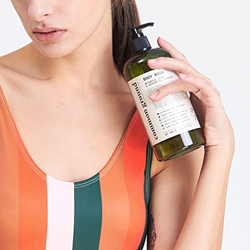COMMON GROUND Natural Body Wash - Paraben & Cruelty Free, Vegan, Plant-Based, Botanical Freesia Scent & Avocado Oil Extracts - All Skin Types, Men & Women, Sensitive