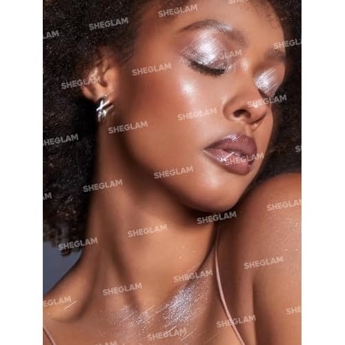 SHEGLAM Enigma Sparkly Eyeshadow Longwear Eyeshadow Single, High-Pigment Eye Shadow Compact, Smooth & Blendable Colors-Pure