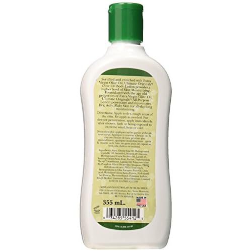 Originals by Africa's Best Extra Virgin Olive Oil Moisturizing Body Lotion, Formulated To Penetrate, Moisturize, Replenish, and Rejuvenate Dry Skin, 12oz Bottle