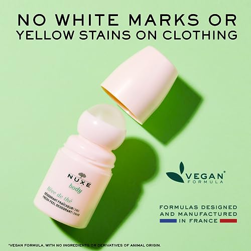 Nuxe Huile Prodigieuse Floral Shimmering Dry Oil (1.6 Fl Oz) & R?ve de Th? Aluminum-Free Deodorant (1.6 Fl Oz), Skincare Duo for Radiant Skin & 24-Hour Freshness