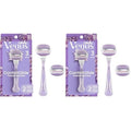 Gillette Venus ComfortGlide Freesia Women's Razor - 1 handle + 2 refills (Pack of 2)