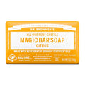 Dr. Bronner's Pure Castile Bar Soap - Made with Organic Oils, For Face, Body and Hair, Gentle and Moisturizing, Biodegradable, Vegan, Cruelty-free, Non-GMO, Multi, Citrus Orange, 5 Oz