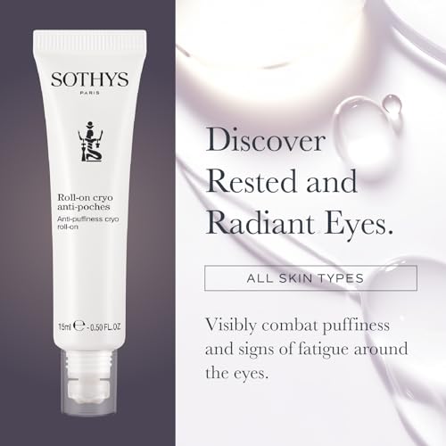 SOTHYS Anti-Puffiness Cryo Roll-On| Eye Roller Gel for Dark Circles, Puffy Eyes | Firming Undereye Care for Women