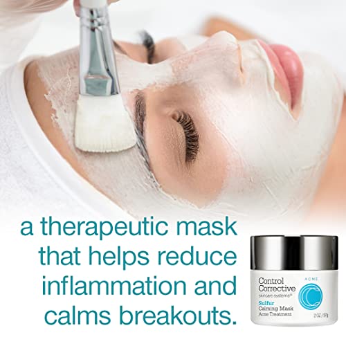 CONTROL CORRECTIVE Sulfur Calming Mask ? 10% Sulfur with Aloe and Clay for Oil Control and Soothing Care, 2 oz