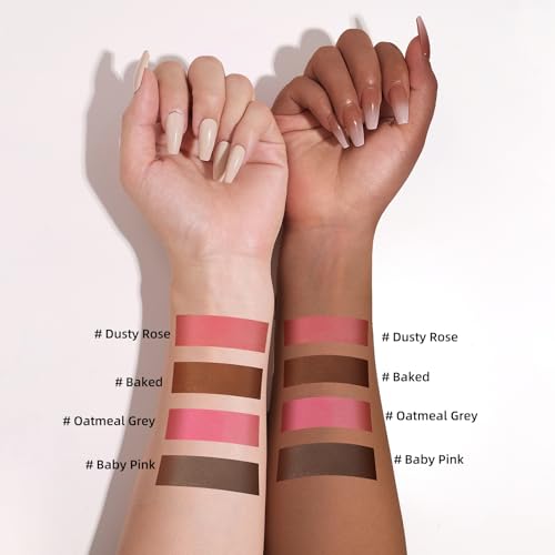 KIMUSE Cream Contour Stick Duo, Cream Blush Stick, Bronzer Shaping Stick, Creamy, Highly Pigmented, Long Lasting, Vegan Face Make Up Sticks