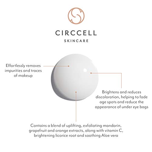 CIRCCELL Mandarin Cleansing Milk ? Hydrating & Brightening Face Cleanser with Fruit Extracts ?Anti-Aging Facial Cleanser ? Rich, Creamy Cleansing Milk Removes Makeup ? Suitable for All Skin Types