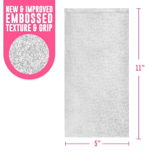 Colortrak Embossed Sheets Silver Aluminum Foil Pop-up Dispenser, 500 Pre-cut Sheets Non-slip Textured, for Hair Foil Coloring and Highlighting Applications Silver, 5 x 11 (Pack of 2)