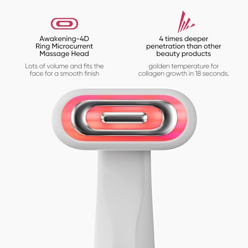 SMOOTHGLOW 2.0 PRO Awakening-4D 9-in-1 Red Light Therapy for Face, Home Radiant Renewal Facial Wand, LED Light Therapy Wand for Face Lift, Firm, Anti-Aging Wrinkle, Rejuvenation, Gift Set for Women