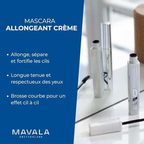 Mavala Mascara Creamy, Black, 0.32 Ounce