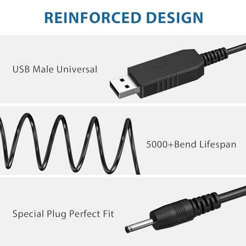 Amzpas USB Shaver Charger 2.3V Compatible with Braun Beard Trimmer Electric Razor