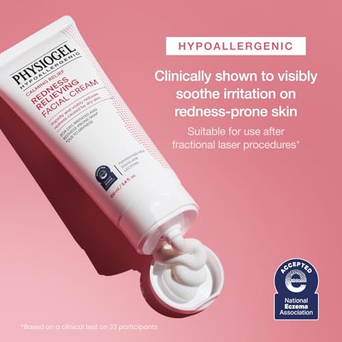 Physiogel Redness Reducing Cream ? Ceramide Moisturizer for Dry, Sensitive & Redness-Prone Skin, Repairs Skin Barrier, Dermatologist-Tested, Fragrance-Free, Korean Skincare, 3.4 fl oz (Pack of 2)