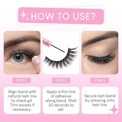 False Eyelashes 20 Pairs Wispy Lashes Faux Mink Lashes 14mm 3D Fluffy Cat Eye Lashes £¨style 20-061)
