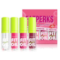 Hydrating Lip Oil, Big Brush Head Lip Glaze Shiny Transparent Lip Glow Oil, Nourishing & Non-sticky Long Lasting Fresh Clear Smooth Lip Care Plumping Lip Oil (Set A)