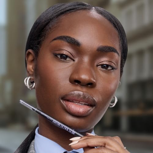 Maybelline Brow Ultra Slim Defining Brow Pencil + Brow Fast Sculpt Brow Gel Makeup Bundle, Includes 1 Deep Brown Eyebrow Pencil and 1 Clear Eyebrow Gel