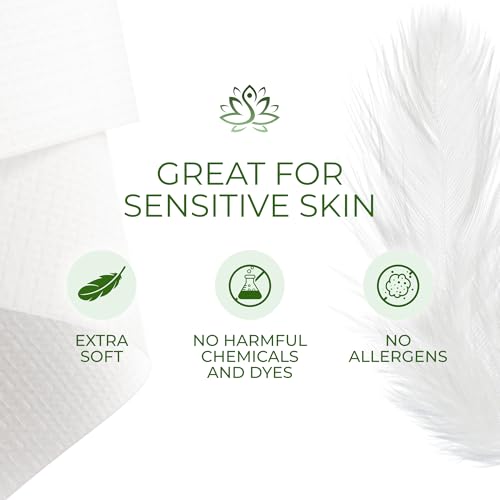 Clean Towels for Face XL, Disposable Ultrasoft Clean Skin Towels for All Skin Types, Makeup Remover & Facial Cleansing Wipes, Gentle On Skin, 50Ct