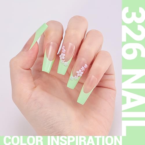 MelodySusie Professional Nail Drill 30000RPM with 0.5 fl oz Thick Green Gel Nail Polish-326