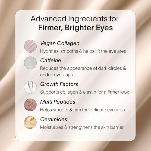 Solawave LightBoost Eye Cream | Reduces Appearance of Dark Circles, Puffiness, & Under Eye Bags | Anti Aging, Wrinkle Smoothing, Brightening, Hydrating, & Collagen Support | Enhances Red Light Therapy