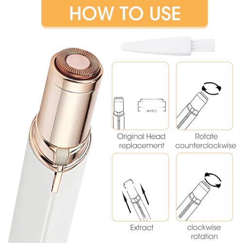 3pcs Women's Electric Shaver Replacement Heads, Compatible with NEW Finishing Touch Flawless Facial Hair Remover Gen 3£¬Soft Facial Hair Remover Replacement Heads£¬Ideal for Daily Use