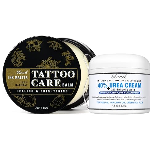 Ebanel Bundle of 40% Urea Cream and Tattoo Aftercare Healing Balm