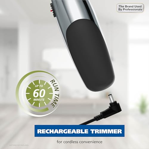 Wahl Edge Pro Bump Free Corded Beard Trimmer for Men Touch Up Trimmer & Grooming Detailer Kit ? Perfect for Edging Beards, Mustaches, Hair, & Stubble, ? Model 9686-300