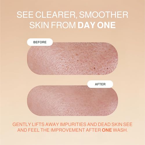 Botanic Tree Double Face Wash Kit - Gentle Facial Cleanser Set of Glycolic Acid Exfoliator Facewash And Vitamin C Cleanser for Women, Men - Natural Exfoliating Scrub Set for Oily, Dry, Sensitive Skin