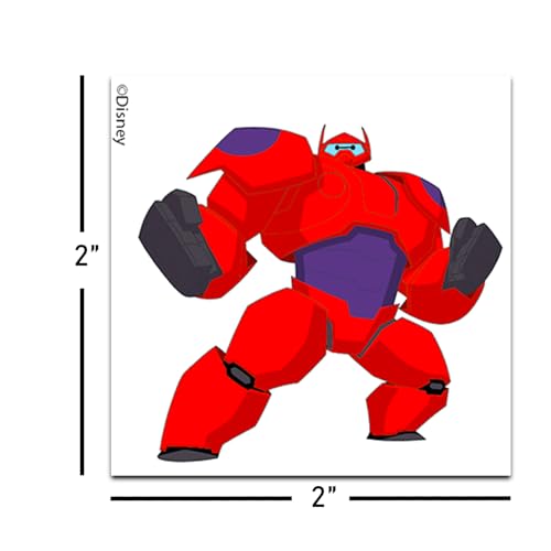 Big Hero 6 Tattoos Party Favors Bundle ~ 72 Perforated Individual 2" x 2" Baymax Temporary Tattoos for Kids Boys Girls | Big Hero 6 Party Supplies