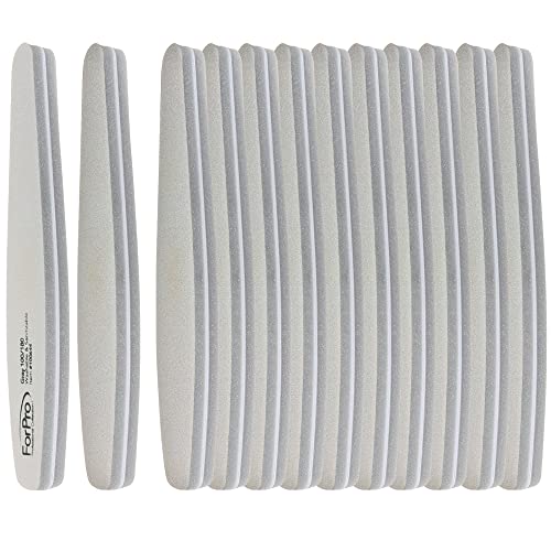 ForPro Professional Collection Expert Sponge Board, 100/180 Grit, Double-Sided Nail Board, 7¡± L x 1.25¡± W, 12-Count
