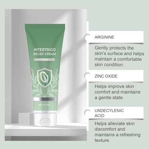 Intertrigo Cream ? Skin Fold Care & Chafing Support Cream ? Helps Soothe Irritated Skin, Fast-Drying Non-Greasy Formula for Friction-Prone Areas
