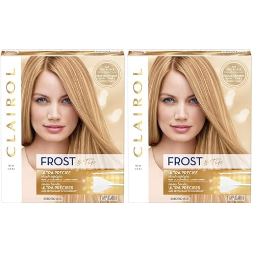 Clairol Nice'n Easy Frost & Tip Original Hair Dye, Light Blonde to Medium Brown Hair Color, Pack of 2