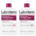 Lubriderm Advanced Therapy Fragrance Free Moisturizing Hand & Body Lotion + Pro-Ceramide with Vitamins E & Pro-Vitamin B5, Intense Hydration for Itchy, Extra Dry Skin, Non-Greasy, 16 fl. oz