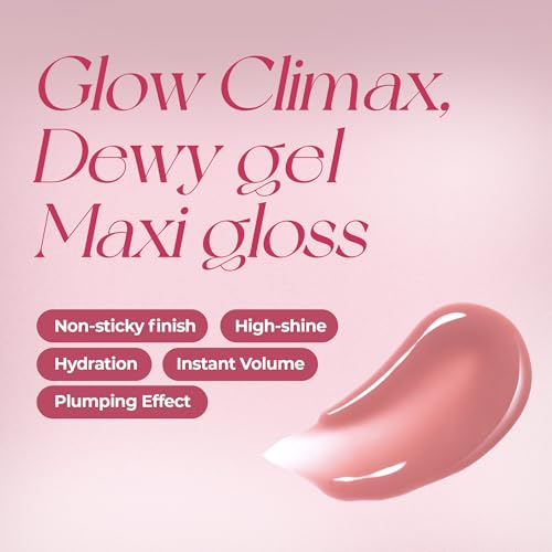 WAKEMAKE x NETFLIX SQUID GAME Dewy Gel Maxi Gloss 14 Pink Scar Set (+Watery Tok Tint Mini 7 Bloody Pop)