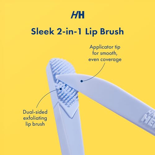 Handmade Heroes Lip Brush, Reusable Lip Exfoliator - Gentle Exfoliant, Use with Sugar Lip Polish and Lip Exfoliator Scrubber for Chapped and Dry Lips 2pc