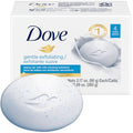 Dove Soap, Gentle Exfoliating Beauty Bar Pack (4 Soap Bars) ? 3-in-1 Moisturizing Face, Body & Hand Soap, 3.17 Oz Ea