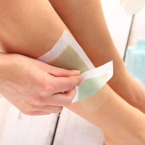 Wax Strips 60 Strips body wax strips Wax Strips for Hair Removal Facial Hair Removal for Women Waxing Kit for Face, Body, Arms, Legs, Chest, Back, Bikini & Brazilian 6 bagsCalming Oil Wipes (60)