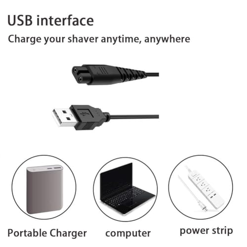 5V USB Charger for Hatteker RFC-588 RFC-598 RFC-690 RFC-692 RFC-696 RSCX-7568 RSCX-9598 Electric Shaver USB Plug Charging Razor Adapter