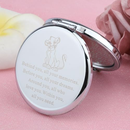 12 Set Coquette Bow Party Favor, Compact Mirror, Hair Brush Organza Bag, Inspirational Aesthetic Gift for Adults Birthday Bridal Shower Bachelorette Party Gift(Pink)