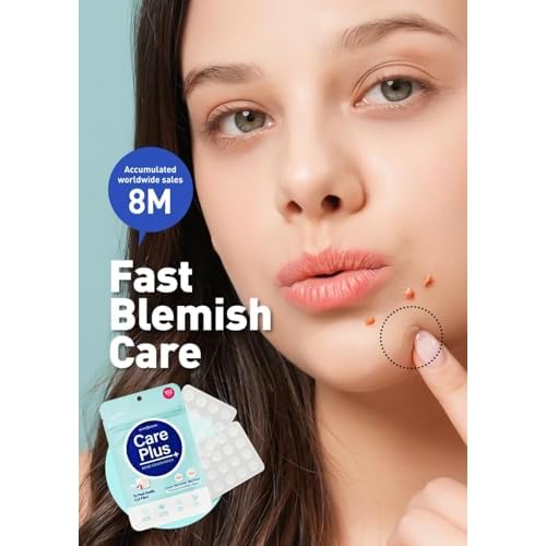 OLIVE YOUNG Care Plus Spot Patch | Hydrocolloid Acne Korean Spot Patch to Cover Zits, Pimples and Blemishes, for Troubled Skin and Face (510 count (Pack of 5))