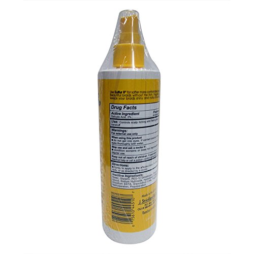 Sulfur-8 Dandruff Treatment For Braids 12 Ounce Spray (354ml) (Pack of 2)