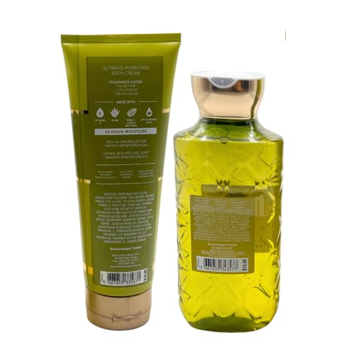 Bath & Body Works GUILTY AS FIG Body Wash & Ultimate Hydration Body Cream 2-piece Gift Set with a Red Bow for Holidays ? Full Size