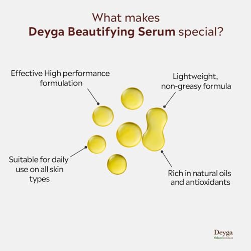 Deyga Beautifying Face Serum 30ml ? Natural Brightening & Anti-Acne Serum for Dark Spots, Pigmentation & Uneven Skin Tone