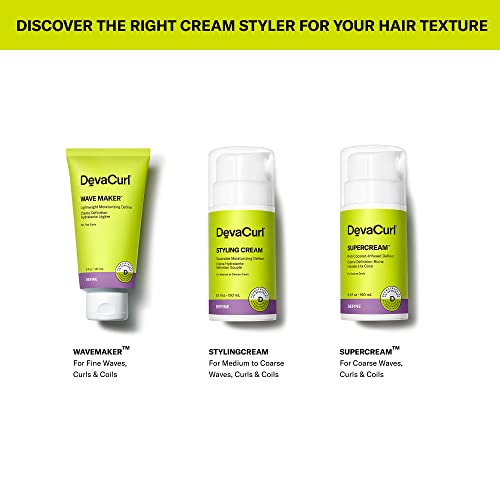 DevaCurl SuperCream Ultra-Rich Moisturizing Definer | Hydra-Definition Blend | Multitasking Styler