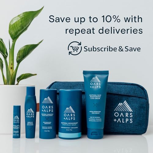 Oars + Alps Exfoliating & Moisturizing Bar Soap for Men, Deep Cleaning Soap, Clean Ingredients, All Skin Types, Shea Butter, Jojoba Oil, 6pk