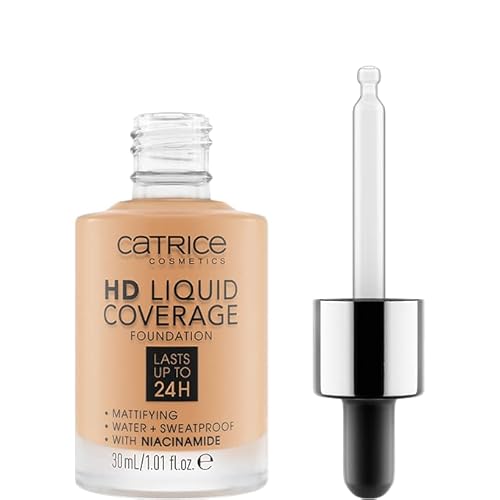 Catrice | HD Liquid Coverage Foundation 34 & Under Eye Brightener 10 Light Rose | Full Coverage Makeup | Vegan & Cruelty Free