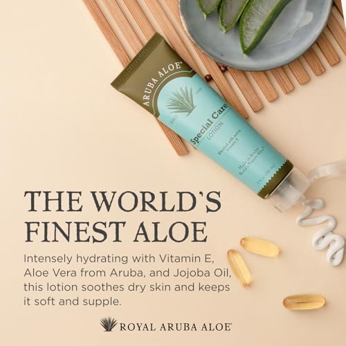 Aruba Aloe Special Care Lotion- 2 Oz Tube - Hydrating and Soothing for Dry and Sensitive Skin