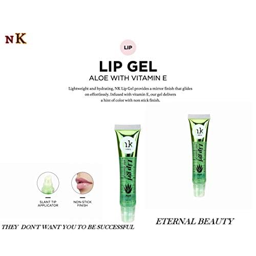 NICKA K NEW YORK 5 Flavors NK Hydrating Lip Gel Rosehip Argan Oil Mint Aloe Clear Moisturizing Clear Gloss