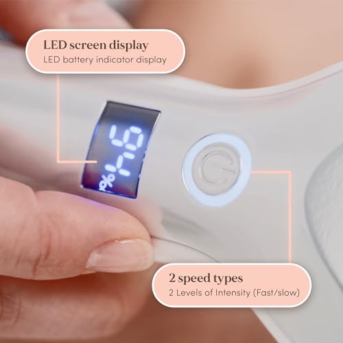 Personal Pedi Diamond Electric Foot Callus Remover for Feet - Rechargeable, Interchangeable Rollers Easy-to-Use Foot File Electric Callus Remover for Feet, 2 Intensity Levels, 2 Speed As Seen On TV
