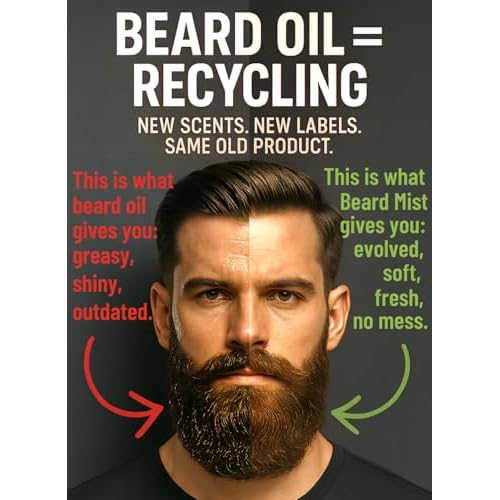 Beard Mist - Beard Cologne & Conditioning Spray for Men ? Leave-In Beard Conditioner with Aloe & Jojoba ? Hydrates, Softens, Reduces Itch & Never Feels Greasy